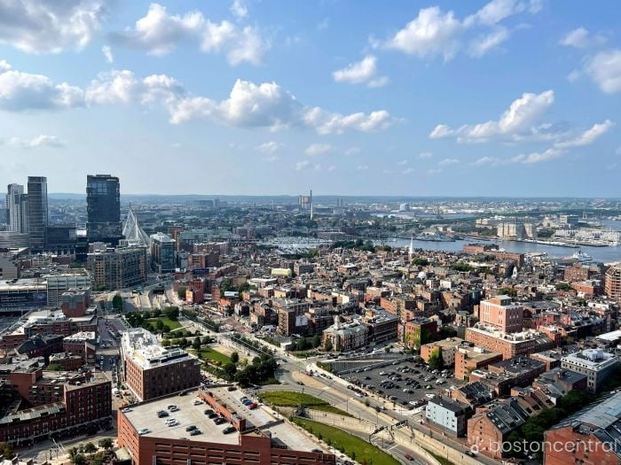 customs house boston observatory view zakim bridge and north end